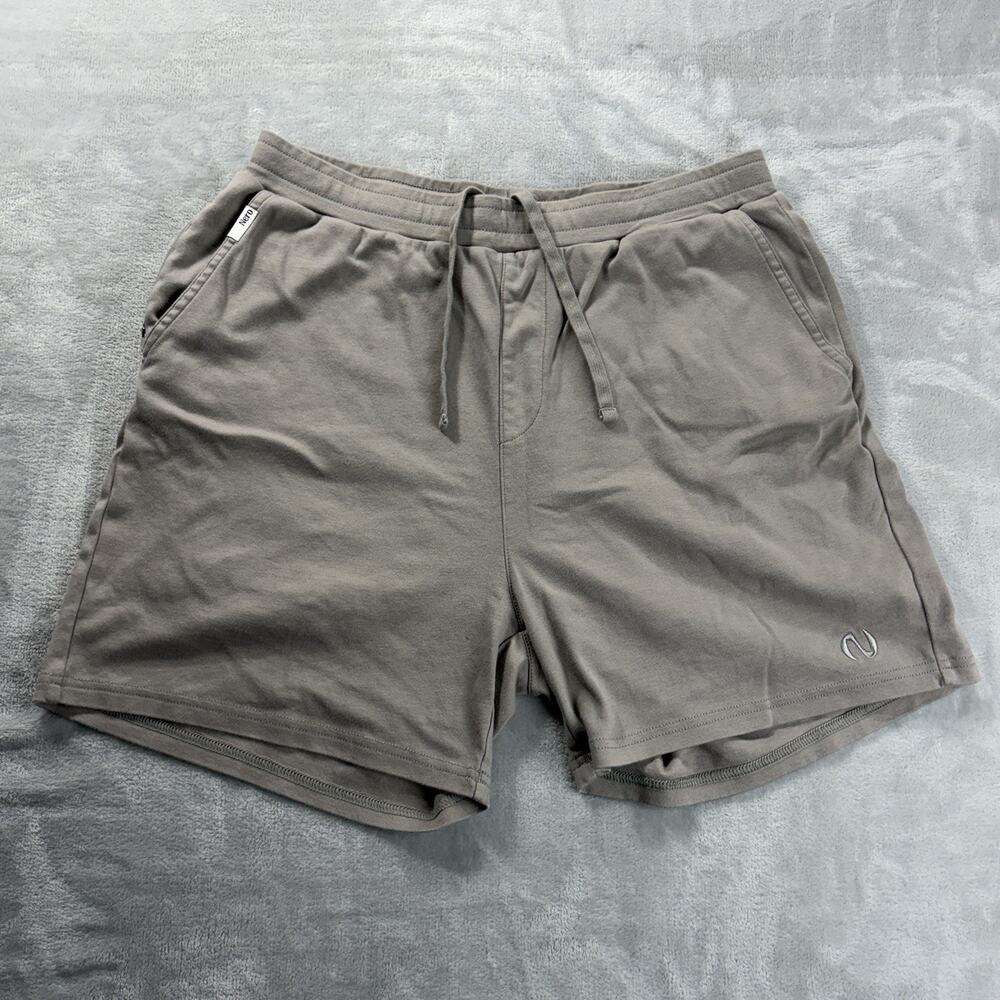 Nero Shorts Merino Wool Lined 5" Inseam Men's Large Gravel Brown Organic Cotton